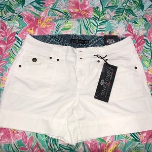 White Utility Pocket Twill Short